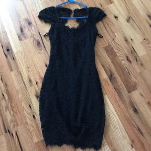 Black lace dress
